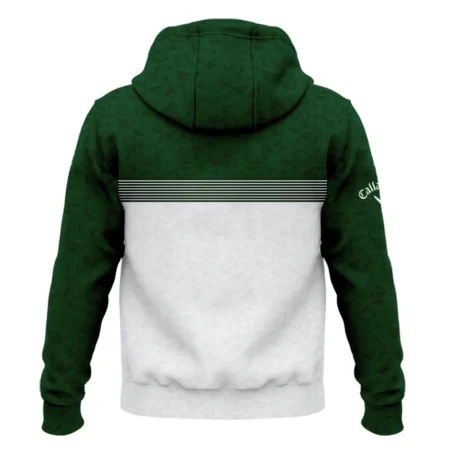 Masters Tournament Callaway Zipper Hoodie Shirt White Pattern White Geometric Abstract Polygon Shape Zipper Hoodie Shirt