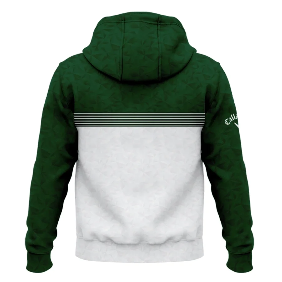 Masters Tournament Callaway Zipper Hoodie Shirt White Pattern White Geometric Abstract Polygon Shape Zipper Hoodie Shirt