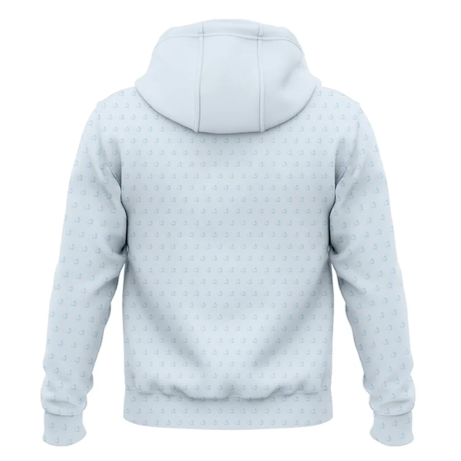 Pattern Masters Tournament Callaway Zipper Hoodie Shirt White Light Blue Color Pattern Logo  Zipper Hoodie Shirt