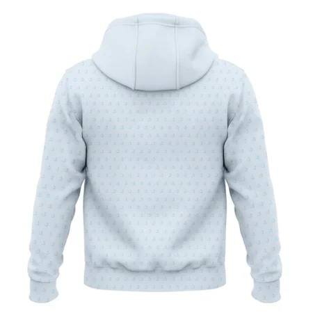 Pattern Masters Tournament Ping Hoodie Shirt White Light Blue Color Pattern Logo  Hoodie Shirt