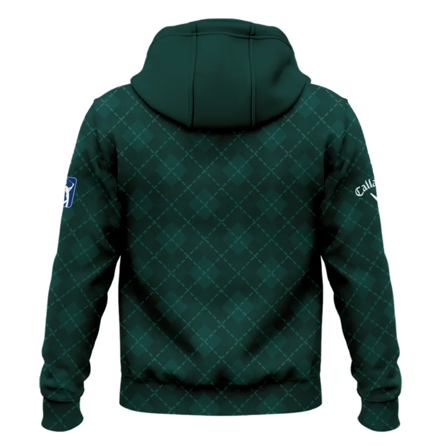 Golf Geometric Pattern Green Masters Tournament Callaway Zipper Hoodie Shirt Style Classic Zipper Hoodie Shirt