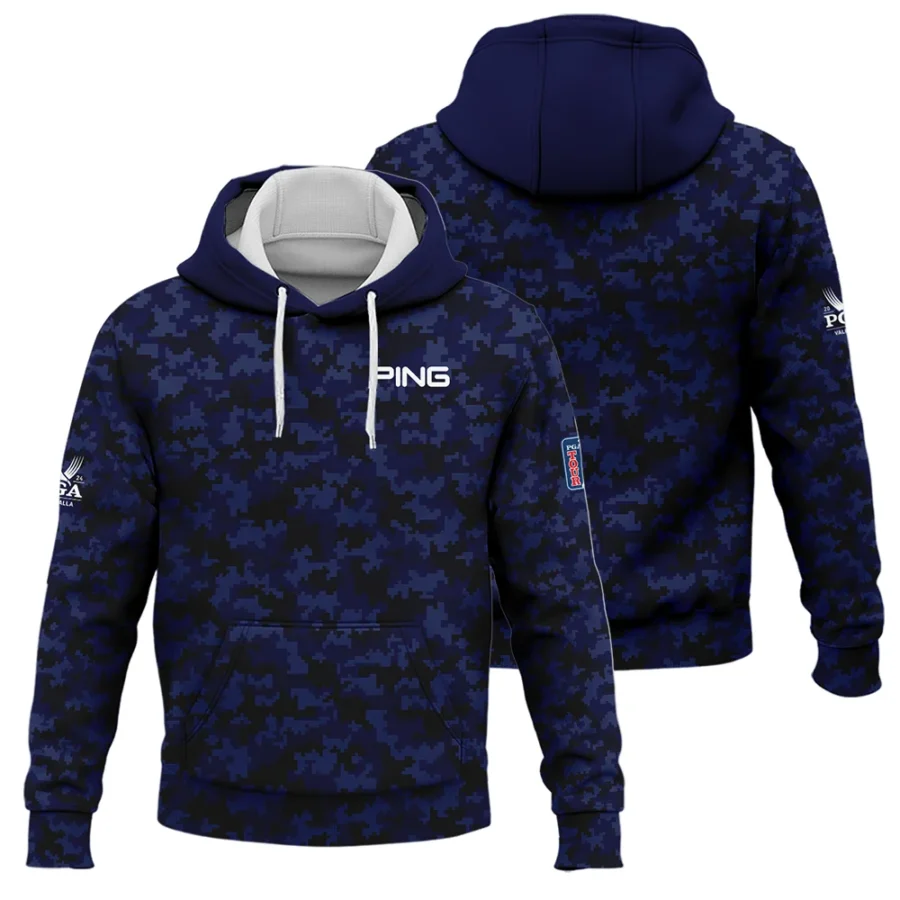 Golf 2024 PGA Championship Ping Hoodie Shirt Blue Camouflage Pattern Sport All Over Print Hoodie Shirt