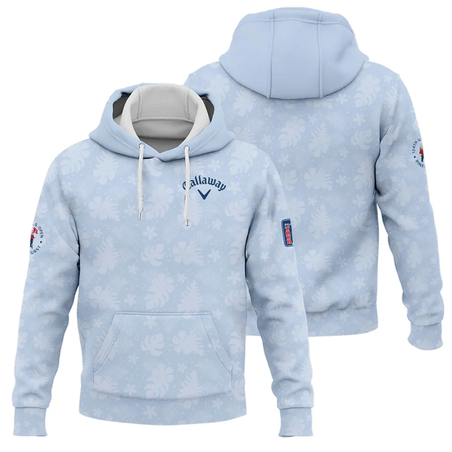 124th U.S. Open Pinehurst Callaway Golf Hoodie Shirt Light Blue Pastel Floral Hawaiian Pattern All Over Print Hoodie Shirt