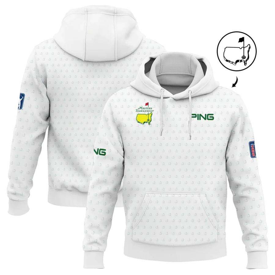 Golf Sport Masters Tournament Ping Hoodie Shirt Sports Logo Pattern White Green Hoodie Shirt