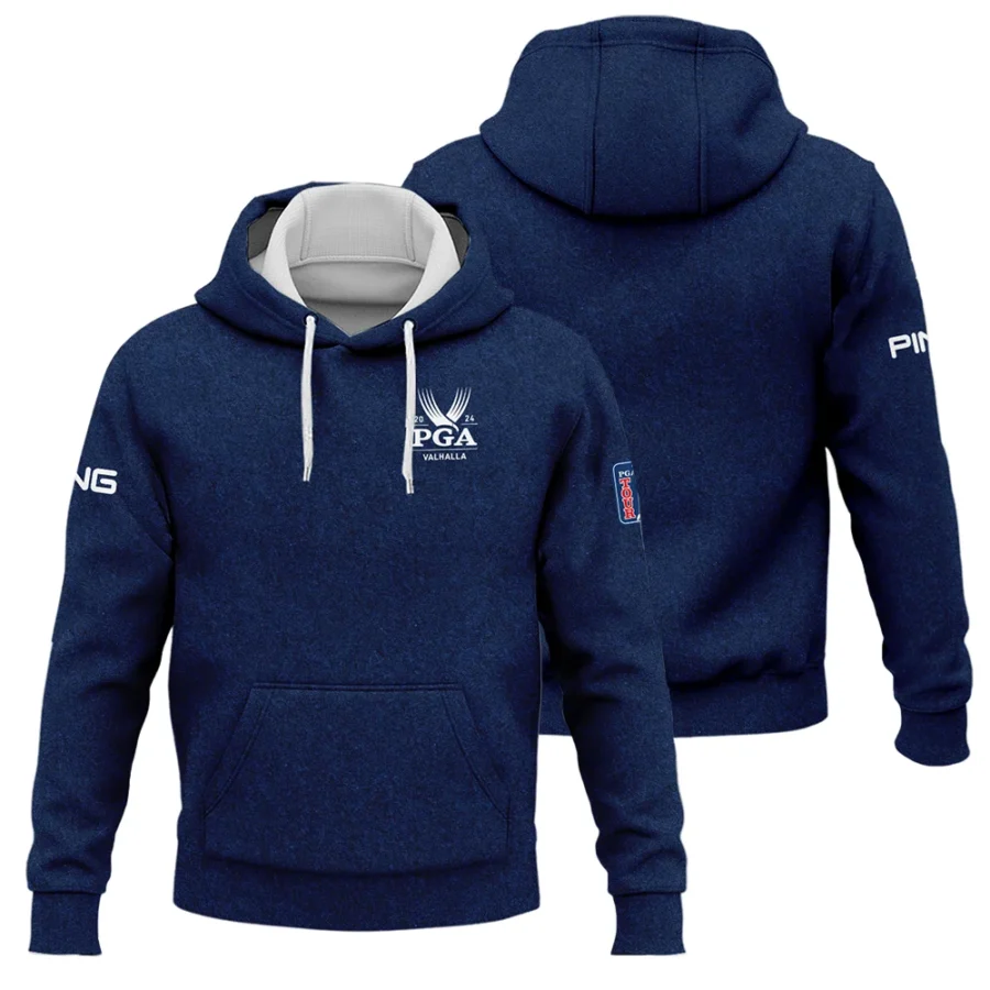 Special Version 2024 PGA Championship Valhalla Ping Hoodie Shirt Blue Paperboard Texture Hoodie Shirt