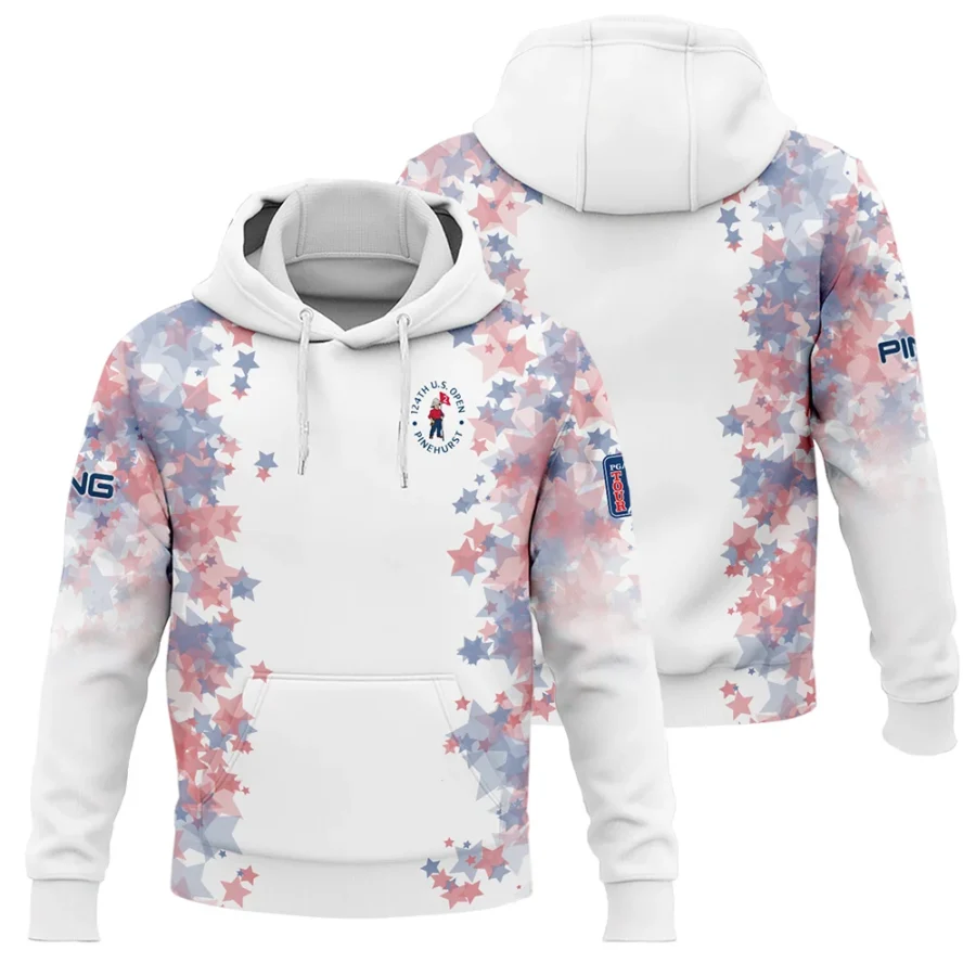 Special Version 124th U.S. Open Pinehurst Ping Hoodie Shirt Coloured Stars Hoodie Shirt