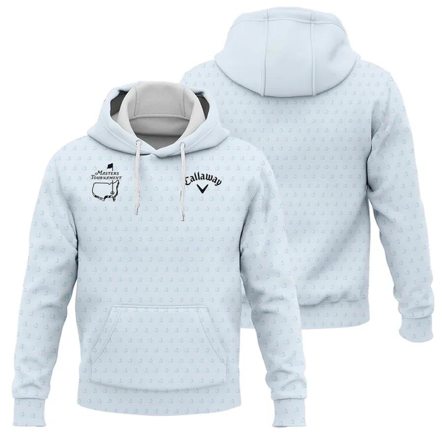 Pattern Masters Tournament Callaway Hoodie Shirt White Light Blue Color Pattern Logo  Hoodie Shirt