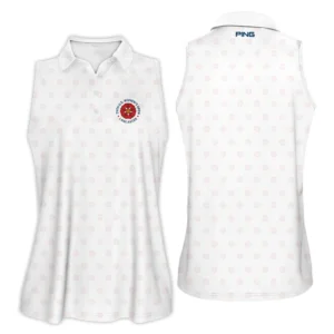 Golf Pattern 79th U.S. Women’s Open Lancaster Ping Polo Shirt White Color All Over Print Polo Shirt For Woman