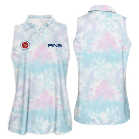 Tie dye Pattern 79th U.S. Women’s Open Lancaster Ping Zipper Hoodie Shirt Blue Mix Pink All Over Print Zipper Hoodie Shirt