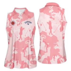 Camo Pink Color 79th U.S. Women’s Open Lancaster Callaway Polo Shirt Golf Sport All Over Print Polo Shirt For Woman