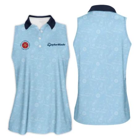 Golf Pattern Blue 79th U.S. Women’s Open Lancaster Taylor Made Sleeveless Polo Shirt Golf Sport All Over Print Sleeveless Polo Shirt For Woman