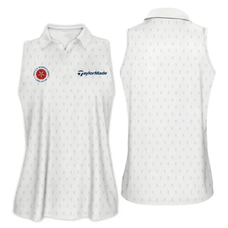 Golf Pattern Cup 79th U.S. Women’s Open Lancaster Taylor Made Sleeveless Polo Shirt Golf Sport White All Over Print Sleeveless Polo Shirt For Woman