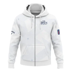 152nd The Open Championship Golf Callaway Quarter-Zip Jacket Stars White Navy Golf Sports All Over Print Quarter-Zip Jacket