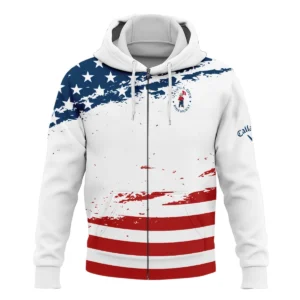 124th U.S. Open Pinehurst Special Version Callaway Quarter-Zip Jacket Blue Red White Color Quarter-Zip Jacket