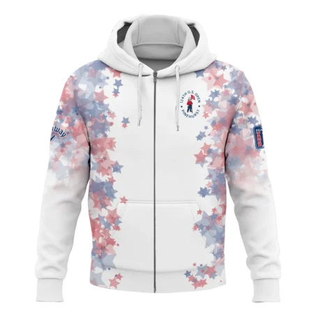 Special Version 124th U.S. Open Pinehurst Callaway Zipper Hoodie Shirt Coloured Stars Zipper Hoodie Shirt