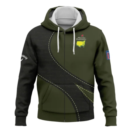 Pattern Military Green Masters Tournament Callaway Zipper Hoodie Shirt Style Classic Zipper Hoodie Shirt