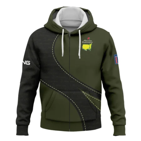 Pattern Military Green Masters Tournament Ping Zipper Hoodie Shirt Style Classic Zipper Hoodie Shirt