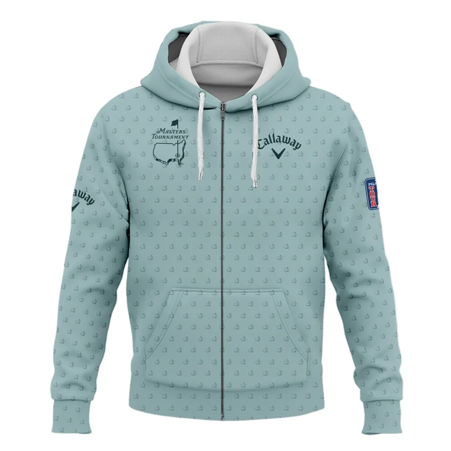 Golf Pattern Masters Tournament Callaway Zipper Hoodie Shirt Cyan Pattern All Over Print Zipper Hoodie Shirt