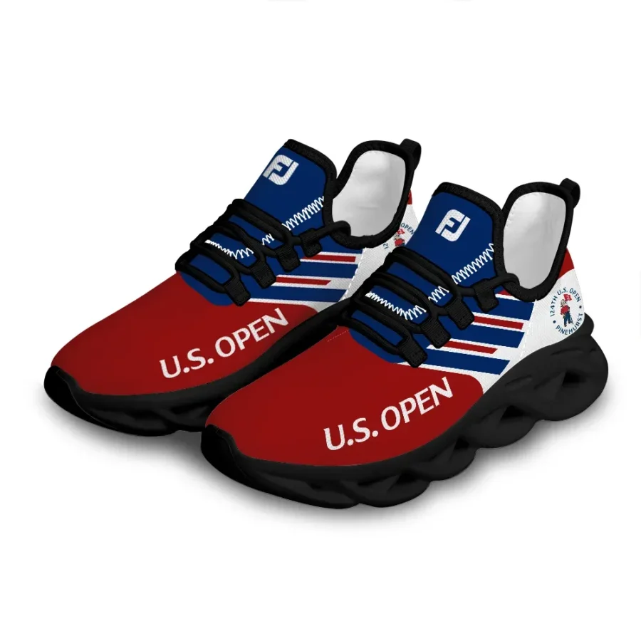 Footjoy Blue Red White Max Soul Shoes 124th U.S. Open Pinehurst Sneaker Gift For Fans