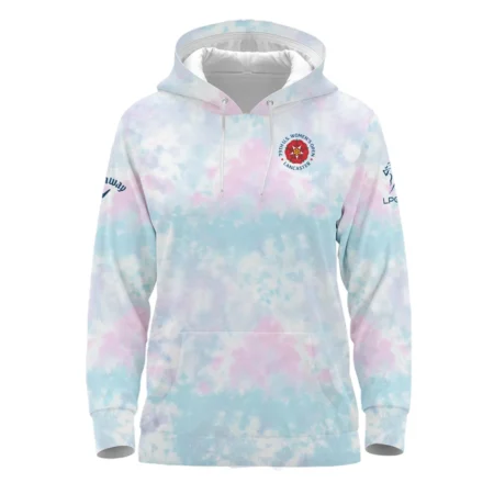 Tie dye Pattern 79th U.S. Women’s Open Lancaster Callaway Polo Shirt Blue Mix Pink All Over Print Polo Shirt For Woman
