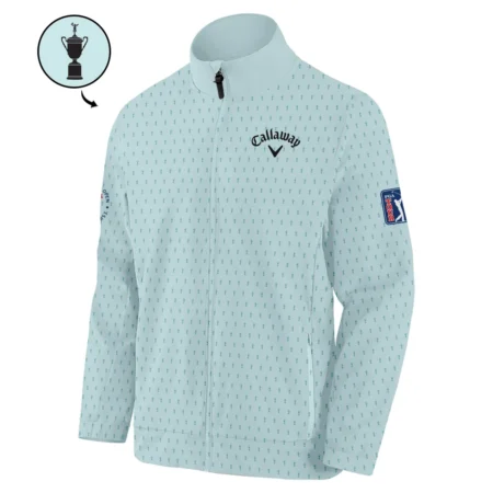 Sports 124th U.S. Open Callaway Pinehurst Stand Colar Jacket Cup Pattern Pastel Green All Over Print Stand Colar Jacket