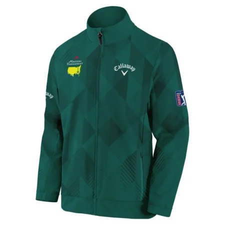 Masters Tournament Golf Sport Callaway Stand Colar Jacket Sports Triangle Abstract Green Stand Colar Jacket