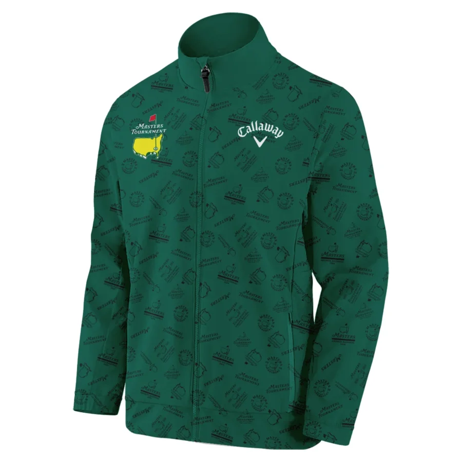 2024 Masters Tournament Callaway Stand Colar Jacket Sports Green Color Pattern All Over Print Stand Colar Jacket