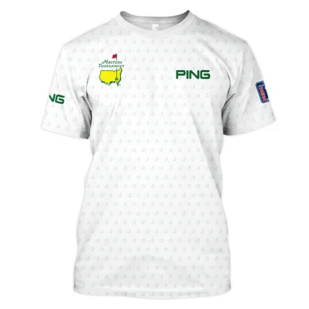 Golf Sport Masters Tournament Ping Zipper Hoodie Shirt Sports Logo Pattern White Green Zipper Hoodie Shirt