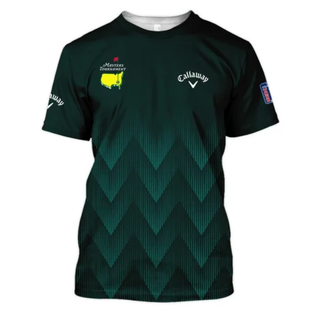 Masters Tournament Golf Callaway Unisex T-Shirt Zigzag Pattern Dark Green Golf Sports All Over Print T-Shirt