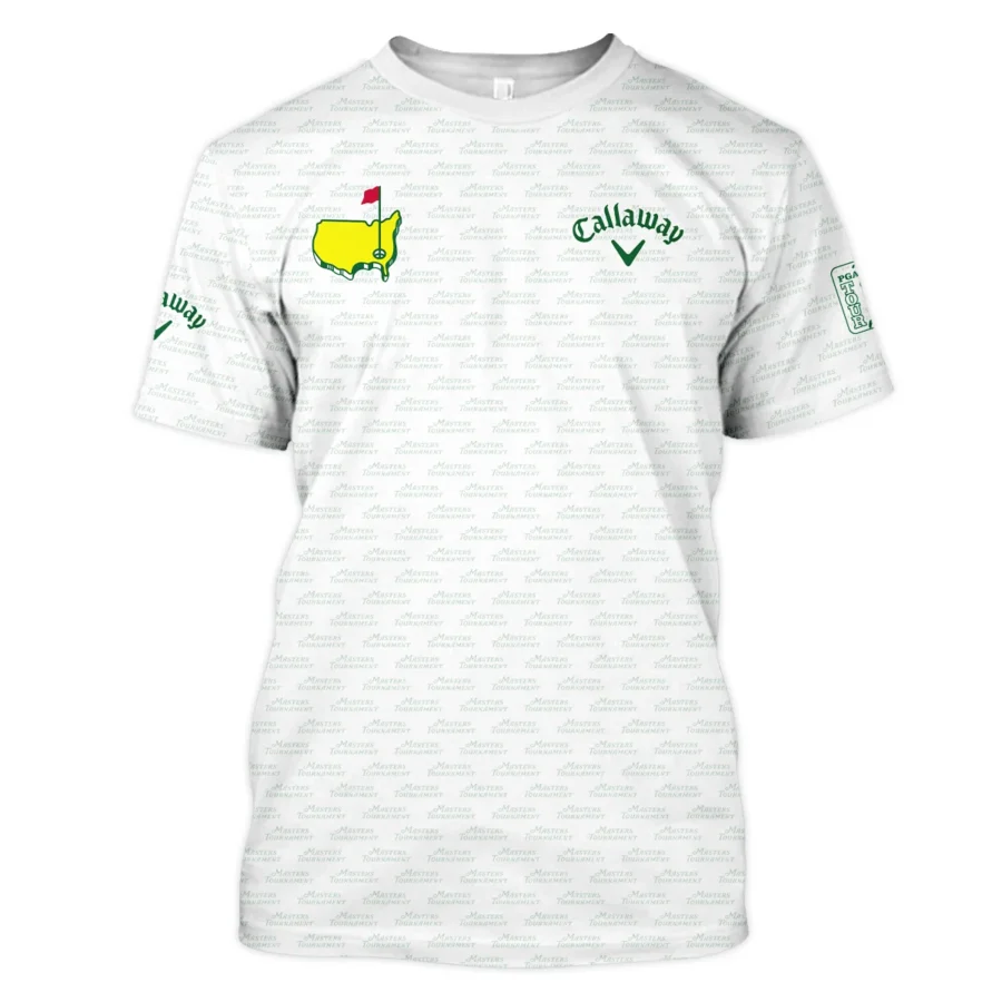 Masters Tournament Golf Callaway Unisex T-Shirt Logo Text Pattern White Green Golf Sports All Over Print T-Shirt