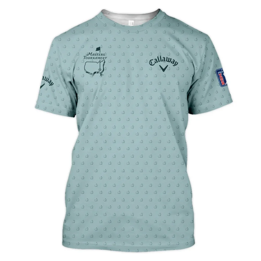 Golf Pattern Masters Tournament Callaway Unisex T-Shirt Cyan Pattern All Over Print T-Shirt