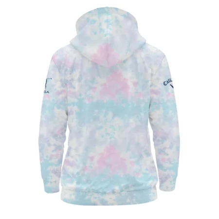 Tie dye Pattern 79th U.S. Women’s Open Lancaster Callaway Zipper Hoodie Shirt Blue Mix Pink All Over Print Zipper Hoodie Shirt