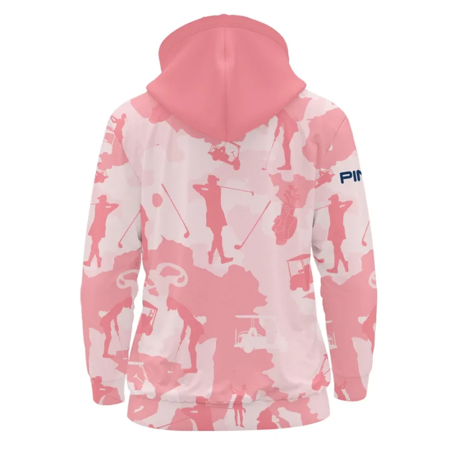 Camo Pink Color 79th U.S. Women’s Open Lancaster Ping Zipper Hoodie Shirt Golf Sport All Over Print Zipper Hoodie Shirt