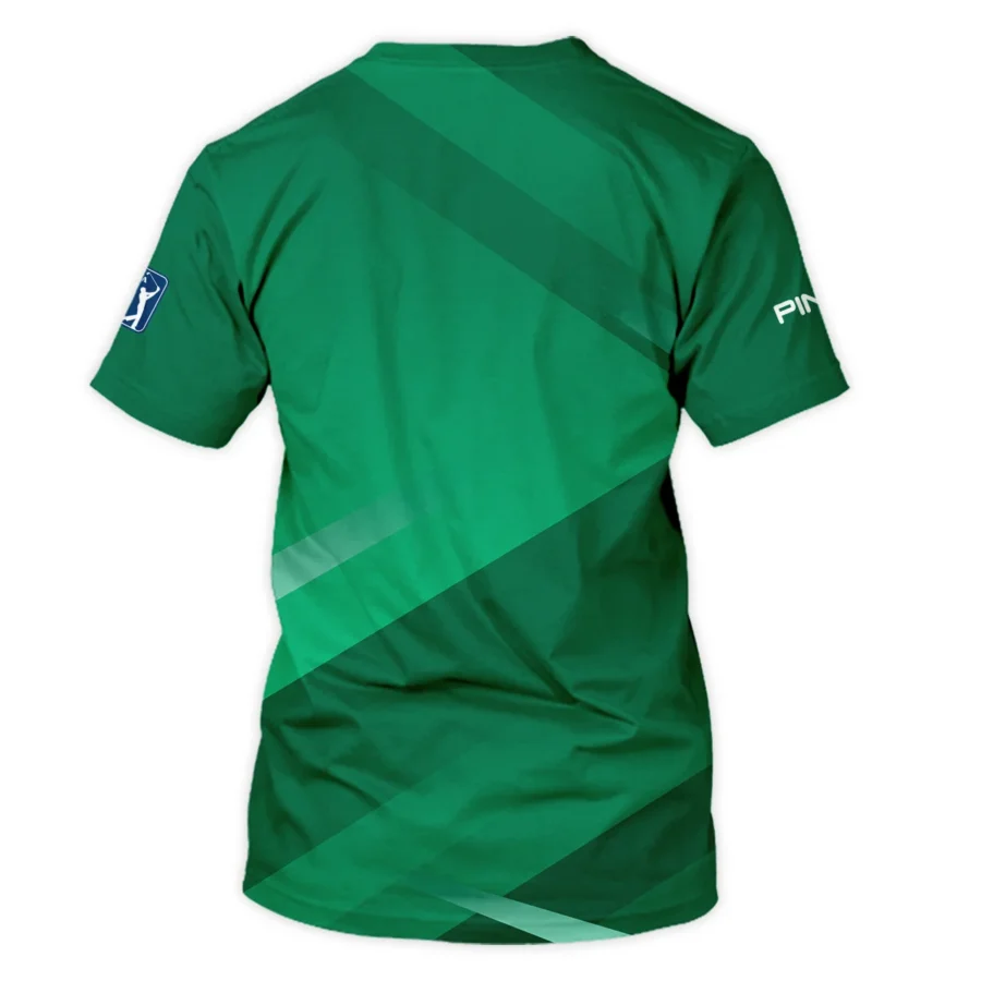 Ping Masters Tournament Golf Unisex T-Shirt Green Gradient Pattern Sports All Over Print T-Shirt