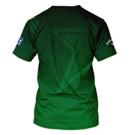 Callaway Masters Tournament Unisex T-Shirt Dark Green Gradient Star Pattern Golf Sports T-Shirt