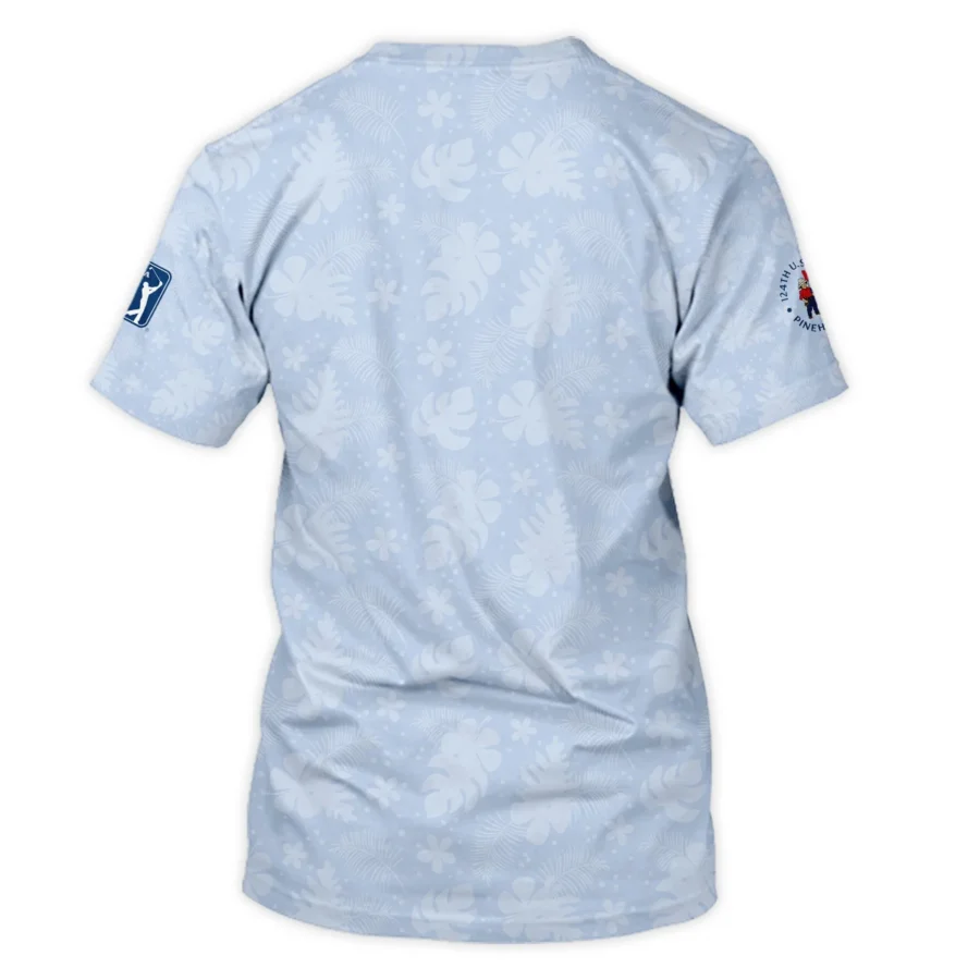 124th U.S. Open Pinehurst Callaway Golf Unisex T-Shirt Light Blue Pastel Floral Hawaiian Pattern All Over Print T-Shirt