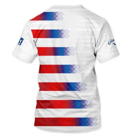 Callaway 124th U.S. Open Pinehurst Golf Sport Unisex T-Shirt Blue Red White Abstract All Over Print T-Shirt