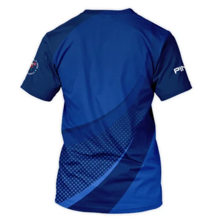 Ping 124th U.S. Open Pinehurst Golf Sport Unisex T-Shirt Dark Blue Gradient Halftone Pattern All Over Print T-Shirt