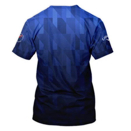 Callaway 124th U.S. Open Pinehurst Golf Sport Unisex T-Shirt Blue Fabric Geometric Pattern  All Over Print T-Shirt