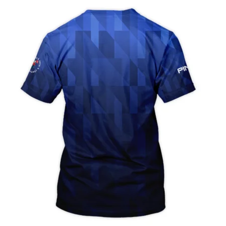 Ping 124th U.S. Open Pinehurst Golf Sport Unisex T-Shirt Blue Fabric Geometric Pattern  All Over Print T-Shirt