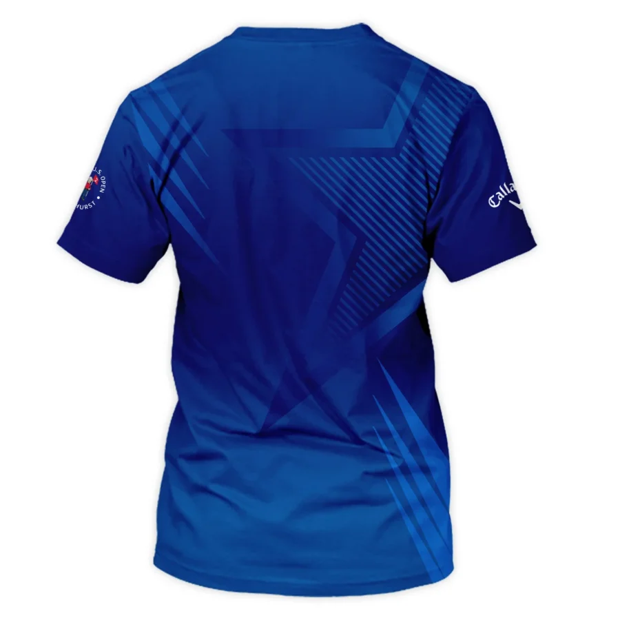 124th U.S. Open Pinehurst No.2 Callaway Unisex T-Shirt Dark Blue Gradient Star Pattern T-Shirt