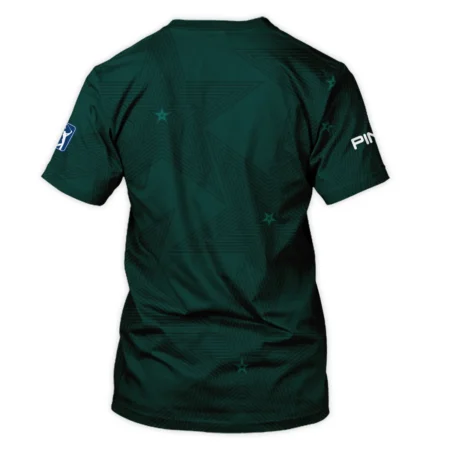 Golf Masters Tournament Ping Unisex T-Shirt Stars Dark Green Golf Sports All Over Print T-Shirt