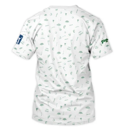 Golf Masters Tournament Ping Unisex T-Shirt Augusta Icons Pattern White Green Golf Sports All Over Print T-Shirt