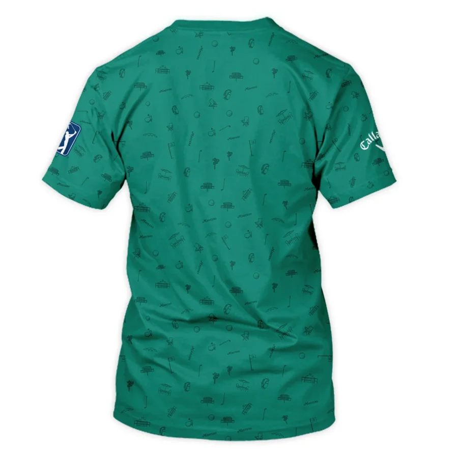 Golf Masters Tournament Callaway Unisex T-Shirt Augusta Icons Pattern Green Golf Sports All Over Print T-Shirt