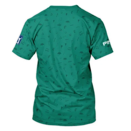 Golf Masters Tournament Ping Unisex T-Shirt Augusta Icons Pattern Green Golf Sports All Over Print T-Shirt