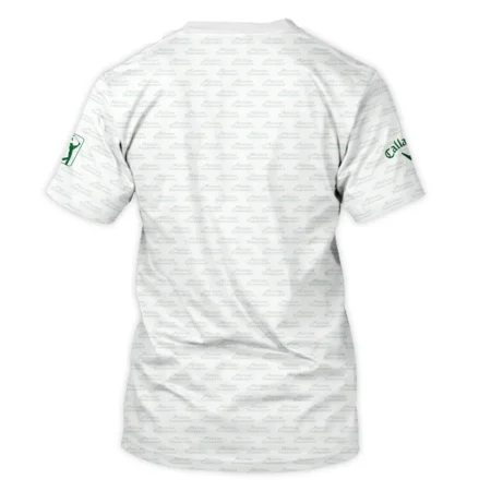 Masters Tournament Golf Callaway Unisex T-Shirt Logo Text Pattern White Green Golf Sports All Over Print T-Shirt