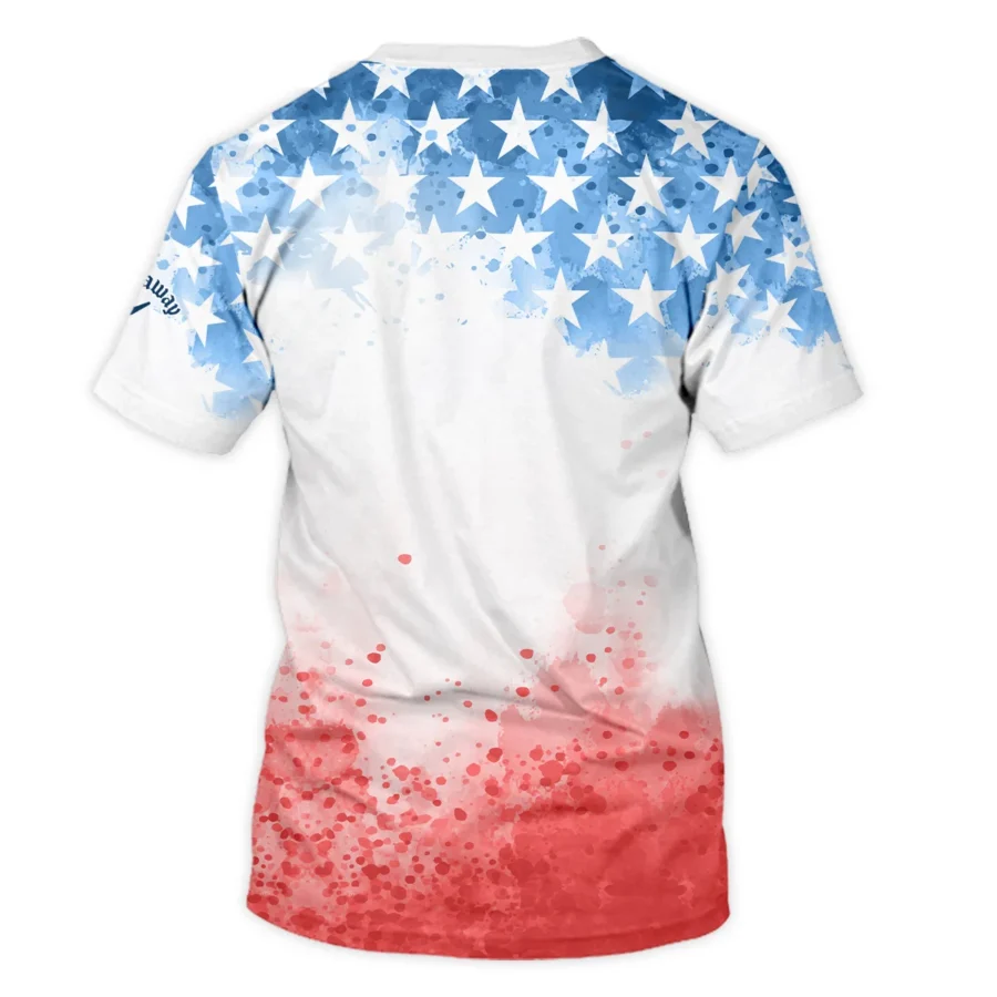 Special Version 124th U.S. Open Pinehurst Callaway Unisex T-Shirt Watercolor Blue Red Stars T-Shirt