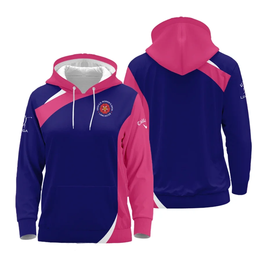 Golf Sport 79th U.S. Women’s Open Lancaster Callaway Hoodie Shirt Navy Mix Pink All Over Print Hoodie Shirt