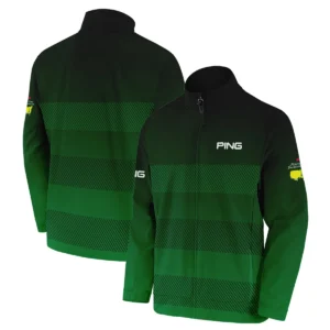 Masters Tournament Ping Sports Zipper Hoodie Shirt Green Gradient Stripes Pattern All Over Print Zipper Hoodie Shirt