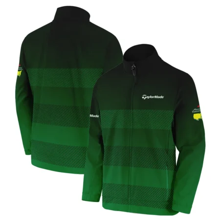 Masters Tournament Taylor Made Sports Stand Colar Jacket Green Gradient Stripes Pattern All Over Print Stand Colar Jacket